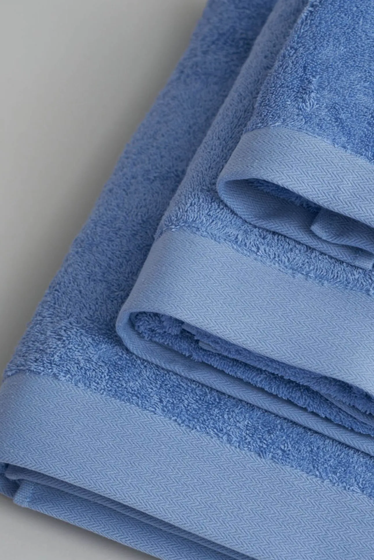 Toalha toucador wonder 550 g algodão turco americano azul 30x50