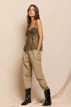Top alças renda