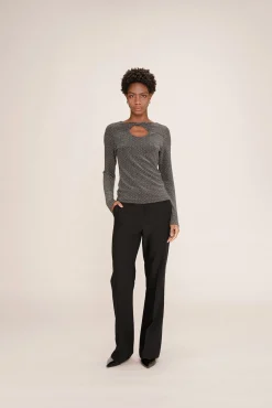 Top colado com lurex