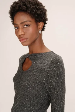 Top colado com lurex