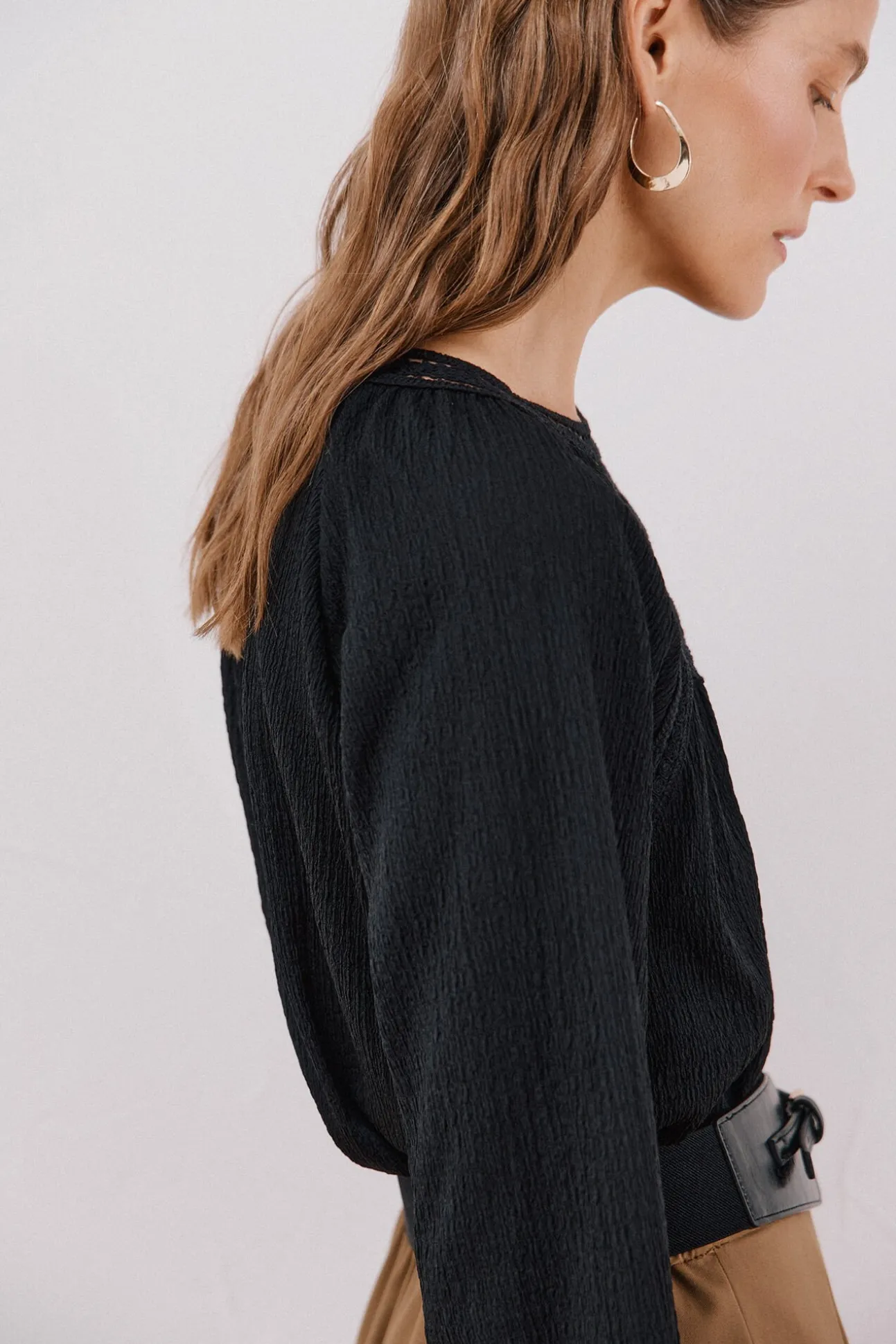 Top de crochet com patch