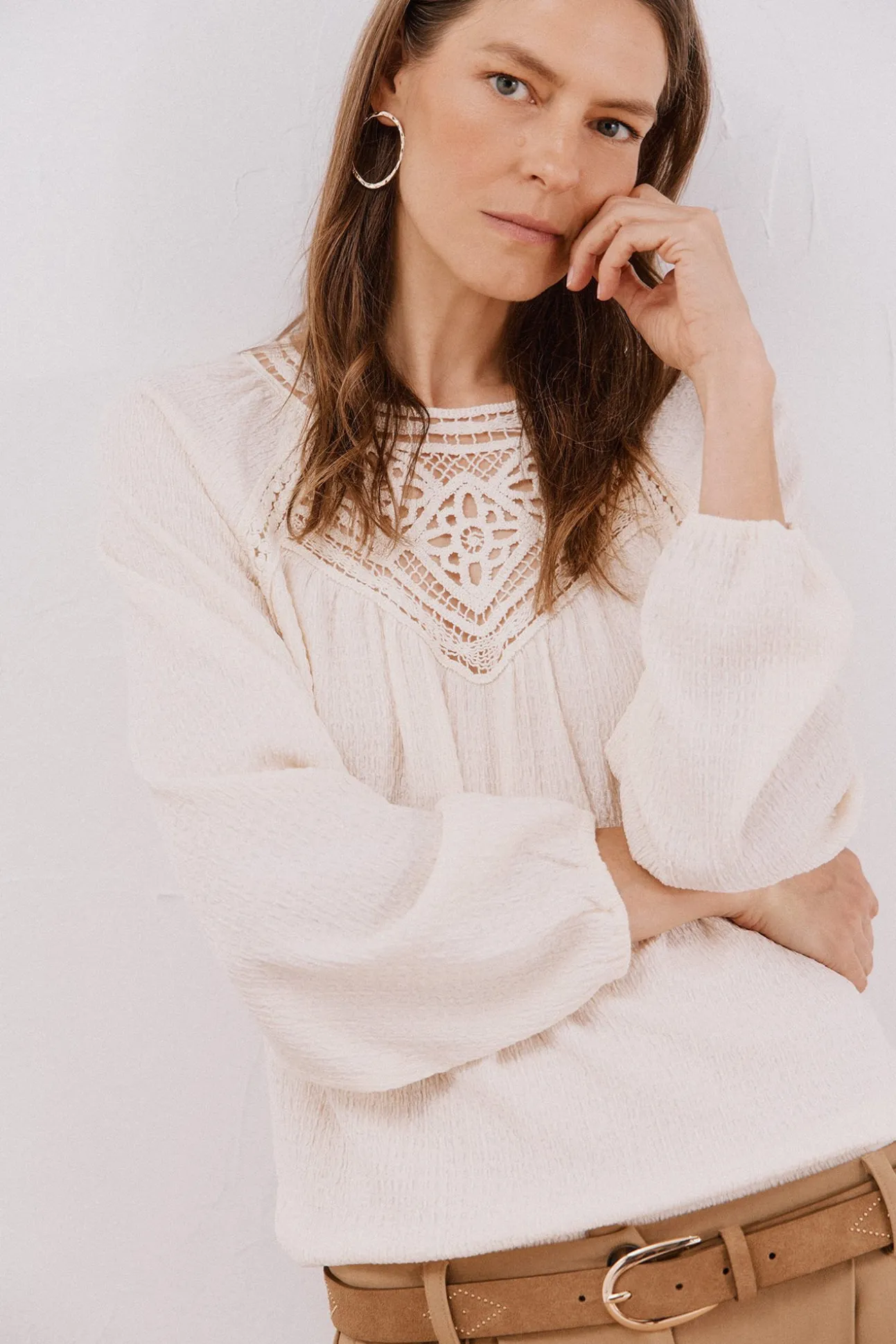 Top de crochet com patch