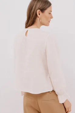 Top de crochet combinado