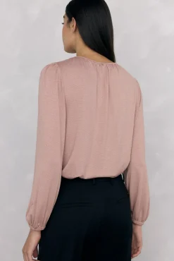 Top de lurex com abertura