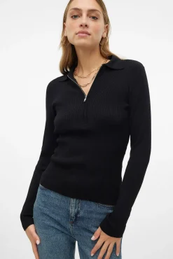 Top de malha estilo polo