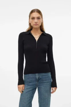 Top de malha estilo polo