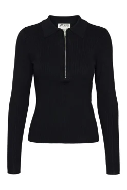 Top de malha estilo polo