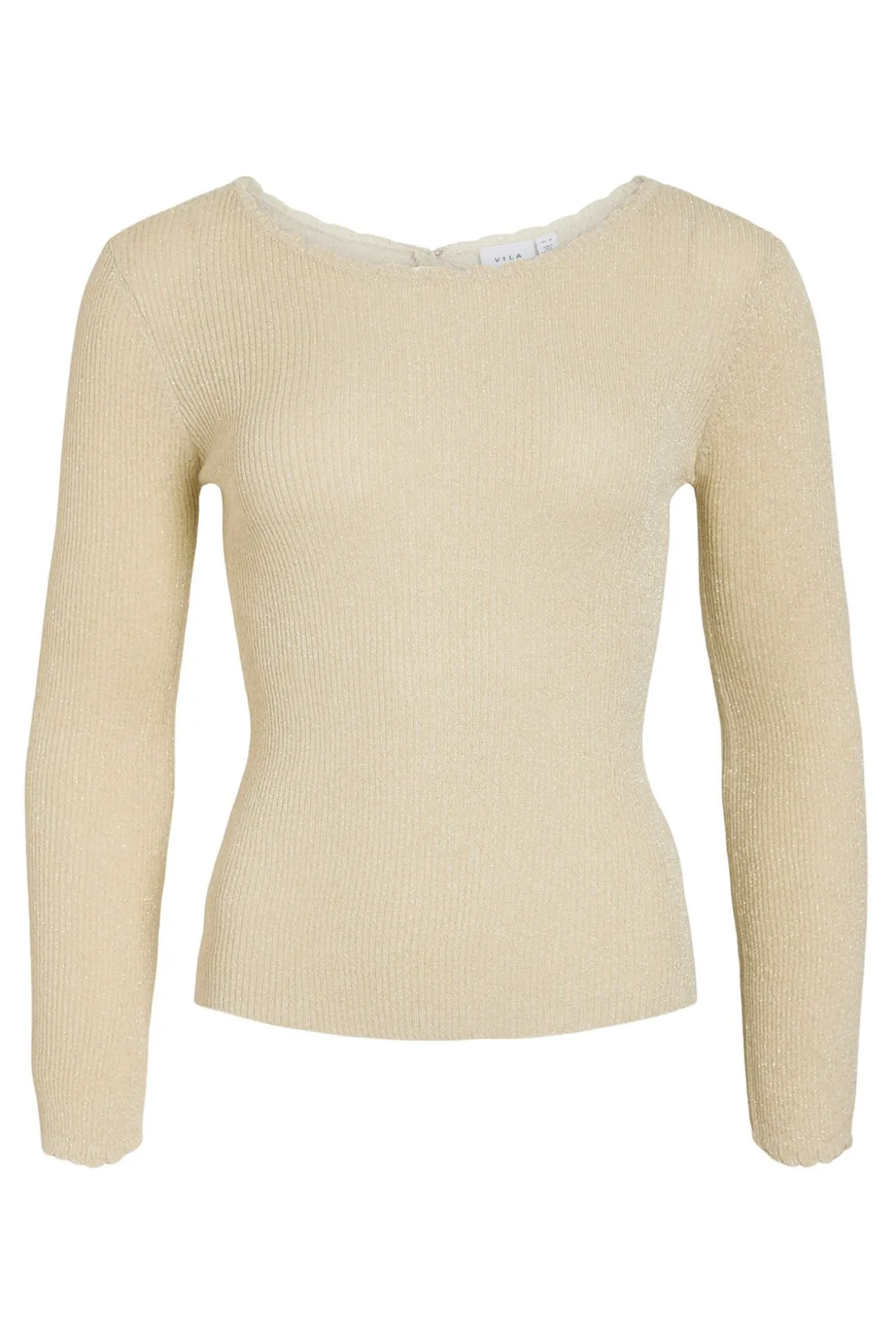Top de malha reversível com lurex