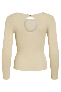 Top de malha reversível com lurex