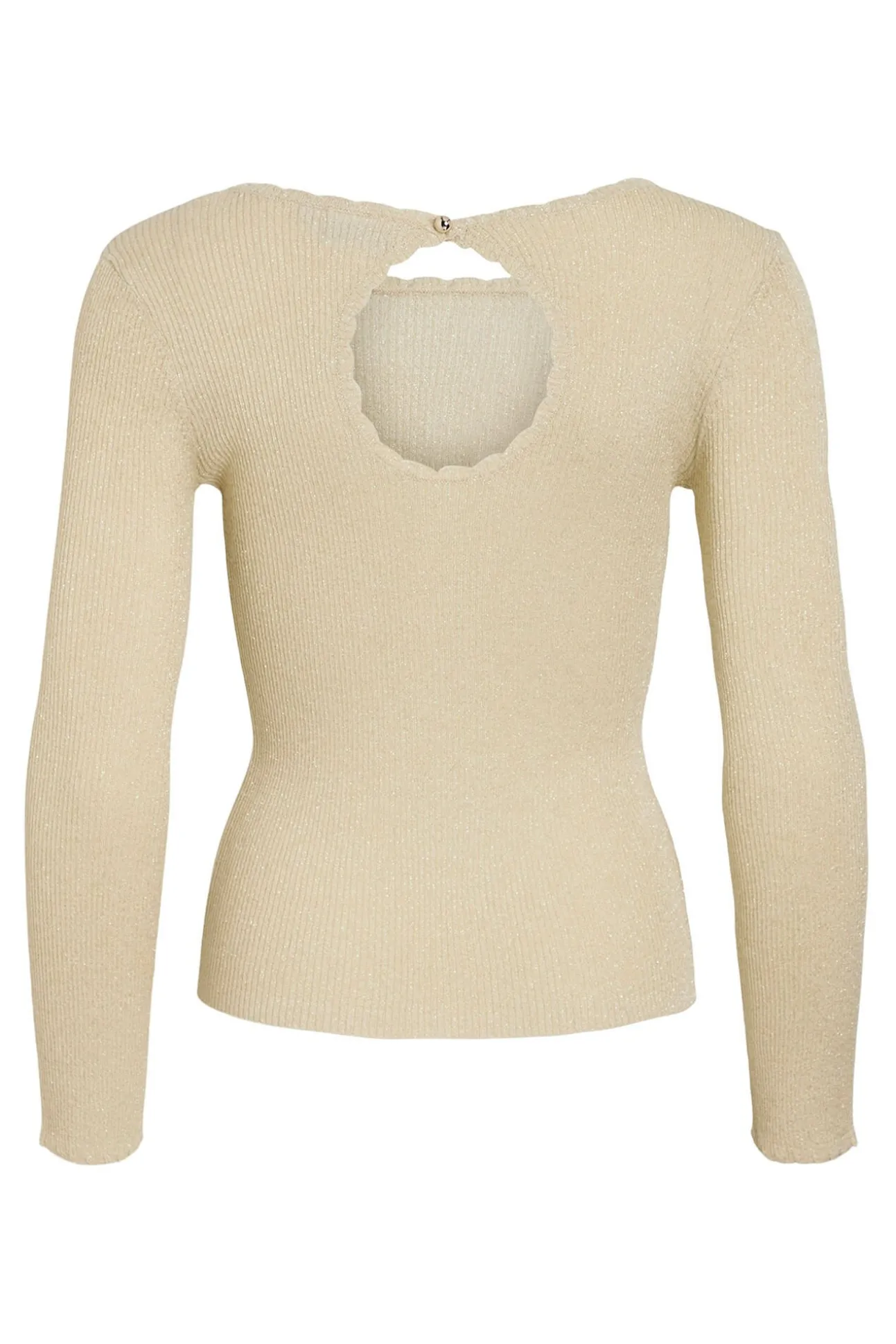 Top de malha reversível com lurex