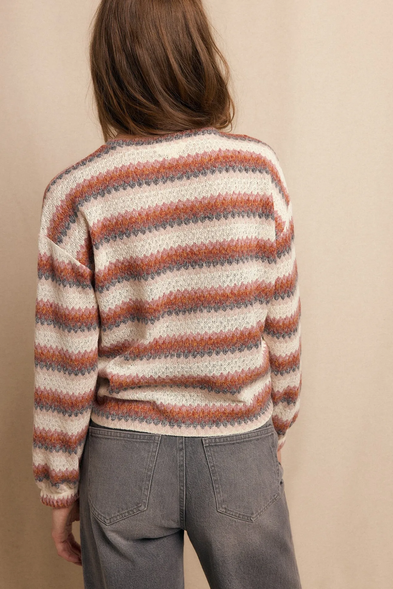 Top estruturado multicolor