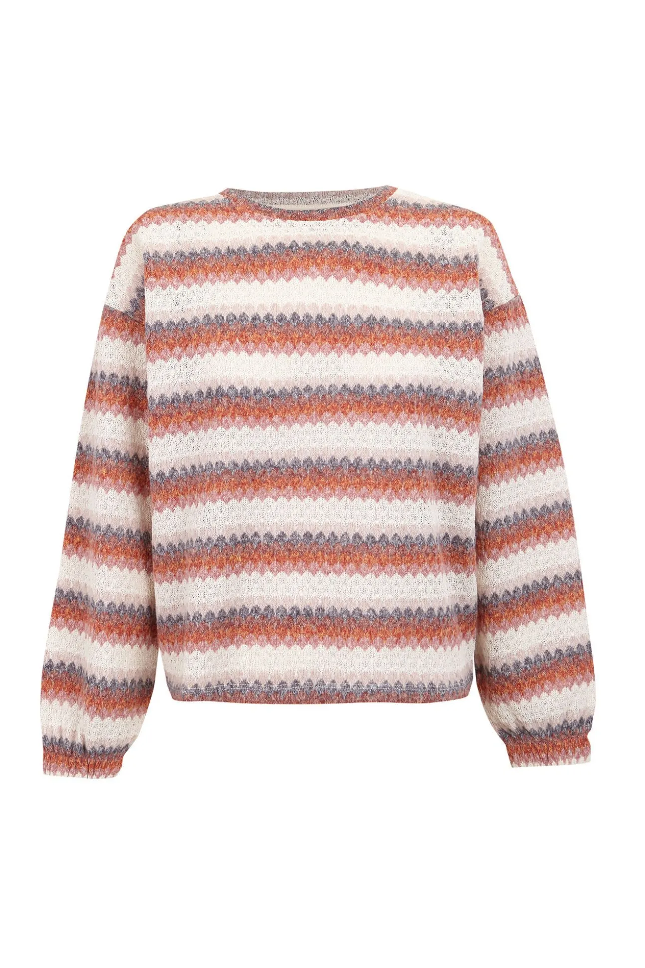 Top estruturado multicolor