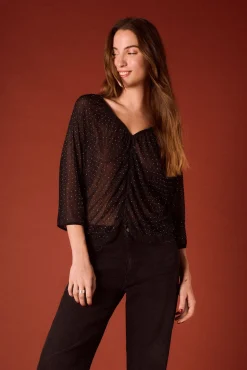 Top lurex fluído