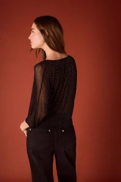 Top lurex fluído