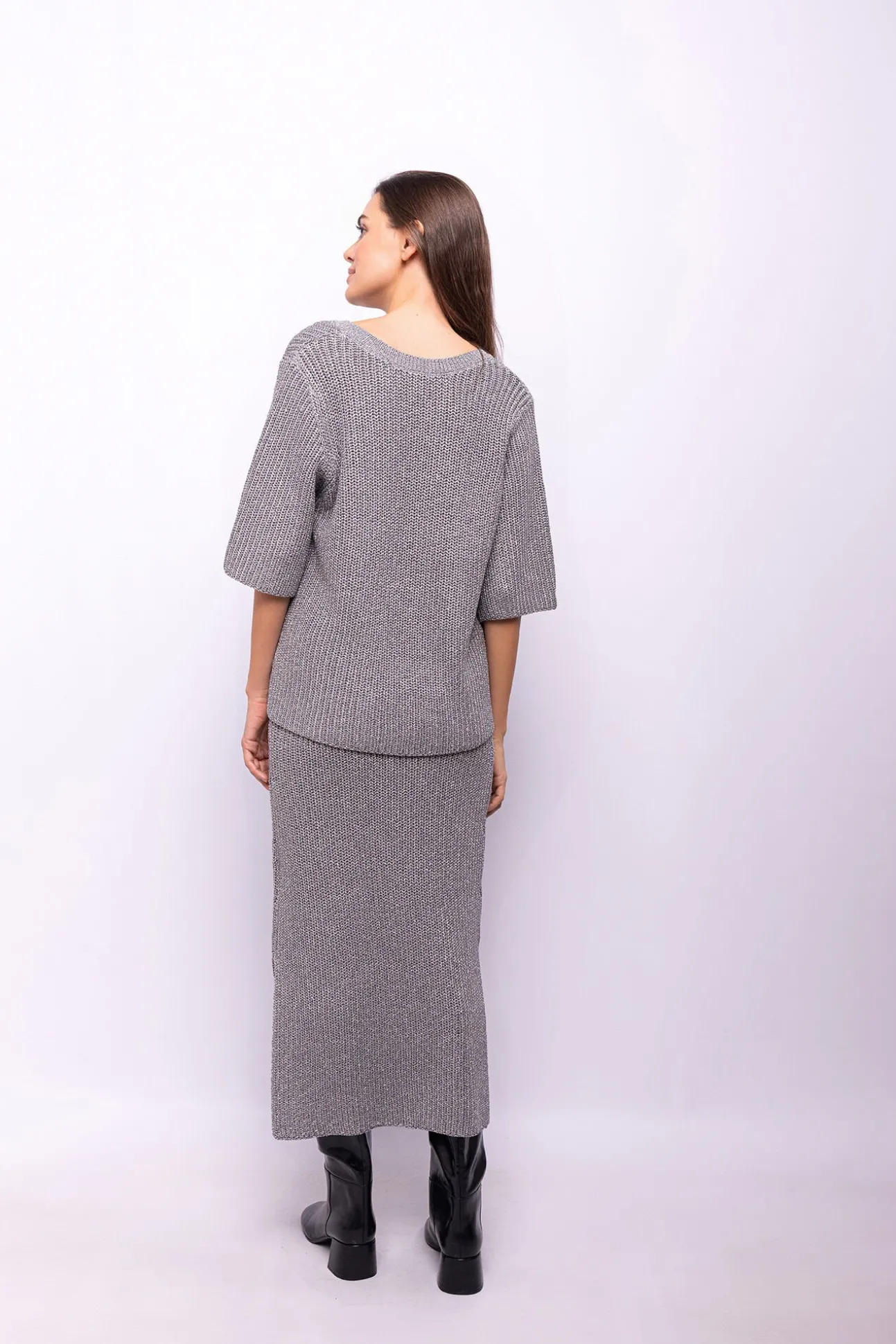 Top malha lúrex