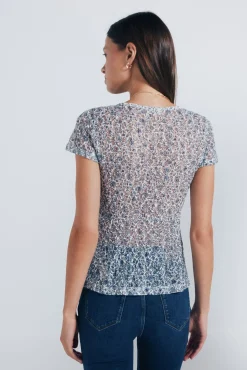 Topo de flor azul