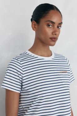 T-shirt com bolso de corrente