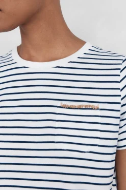 T-shirt com bolso de corrente