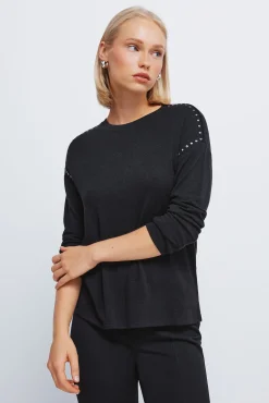 T-shirt com corte malha