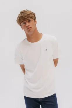 T-shirt com logo bordado