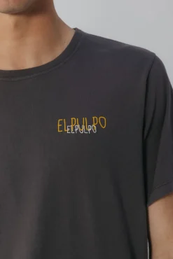T-shirt com logo trançado