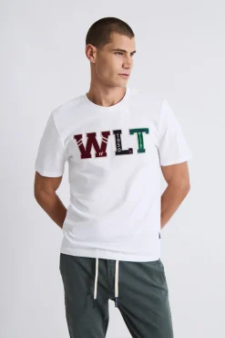 T-shirt com o logo da WLT