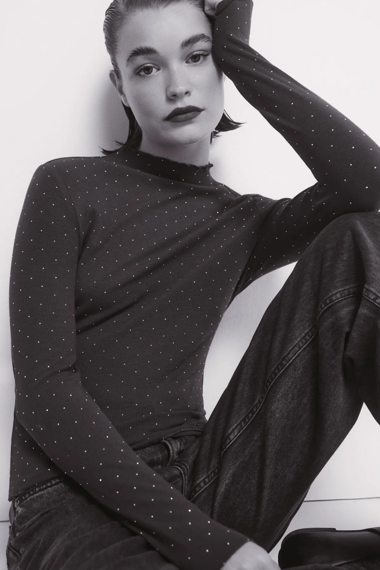 T-shirt com strass