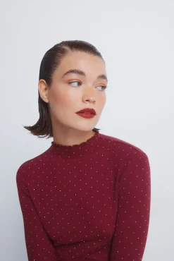 T-shirt com strass