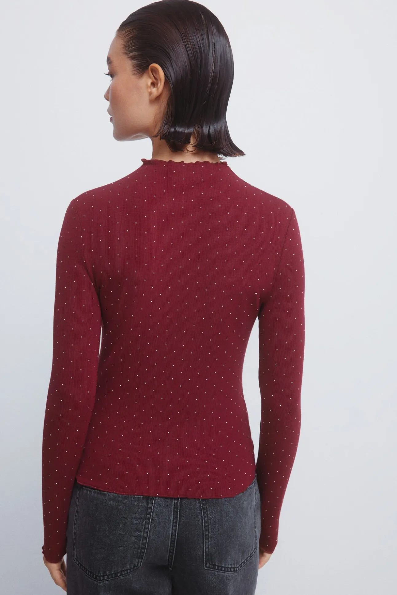 T-shirt com strass
