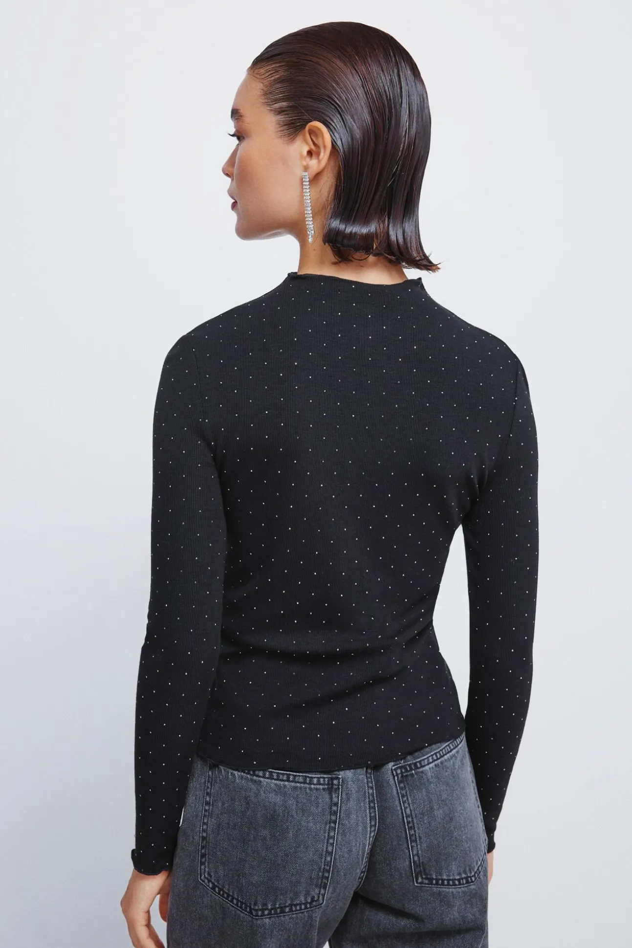 T-shirt com strass