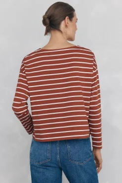 T-shirt de marinheiro de algodão espanhol