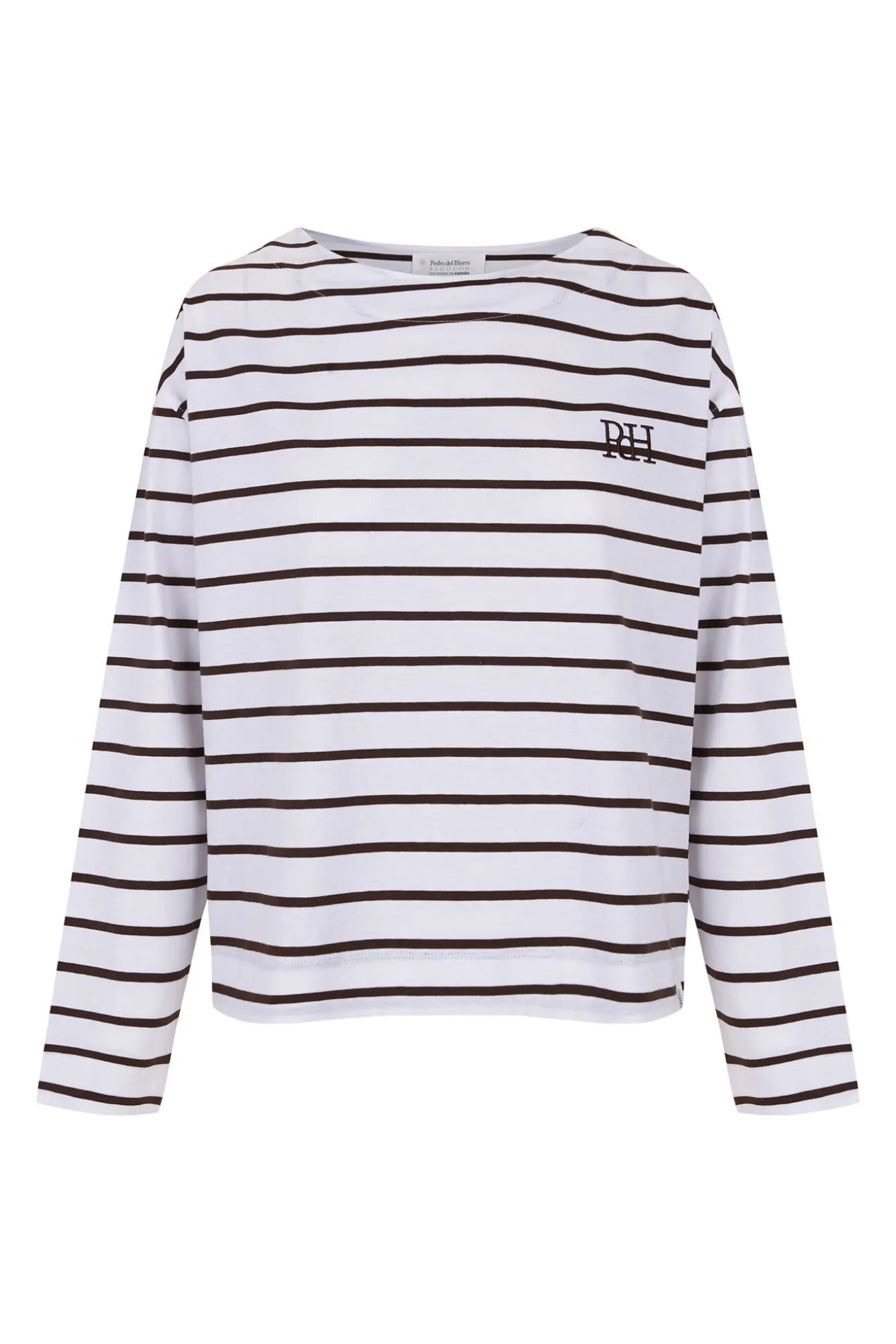 T-shirt de marinheiro de algodão espanhol