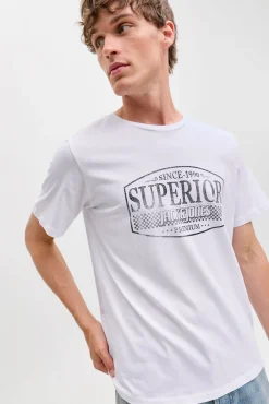 T-shirt estampada à frente
