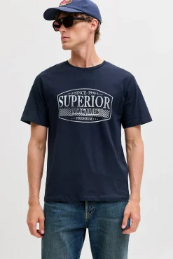 T-shirt estampada à frente