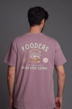 T-shirt Fooders Lavada Borgonha