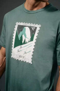 T-shirt gráfica lavada