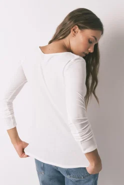 T-shirt malha de malha super macia