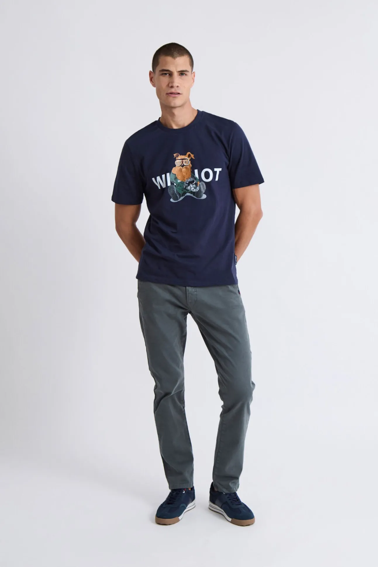T-shirt piloto do Sr. Williot