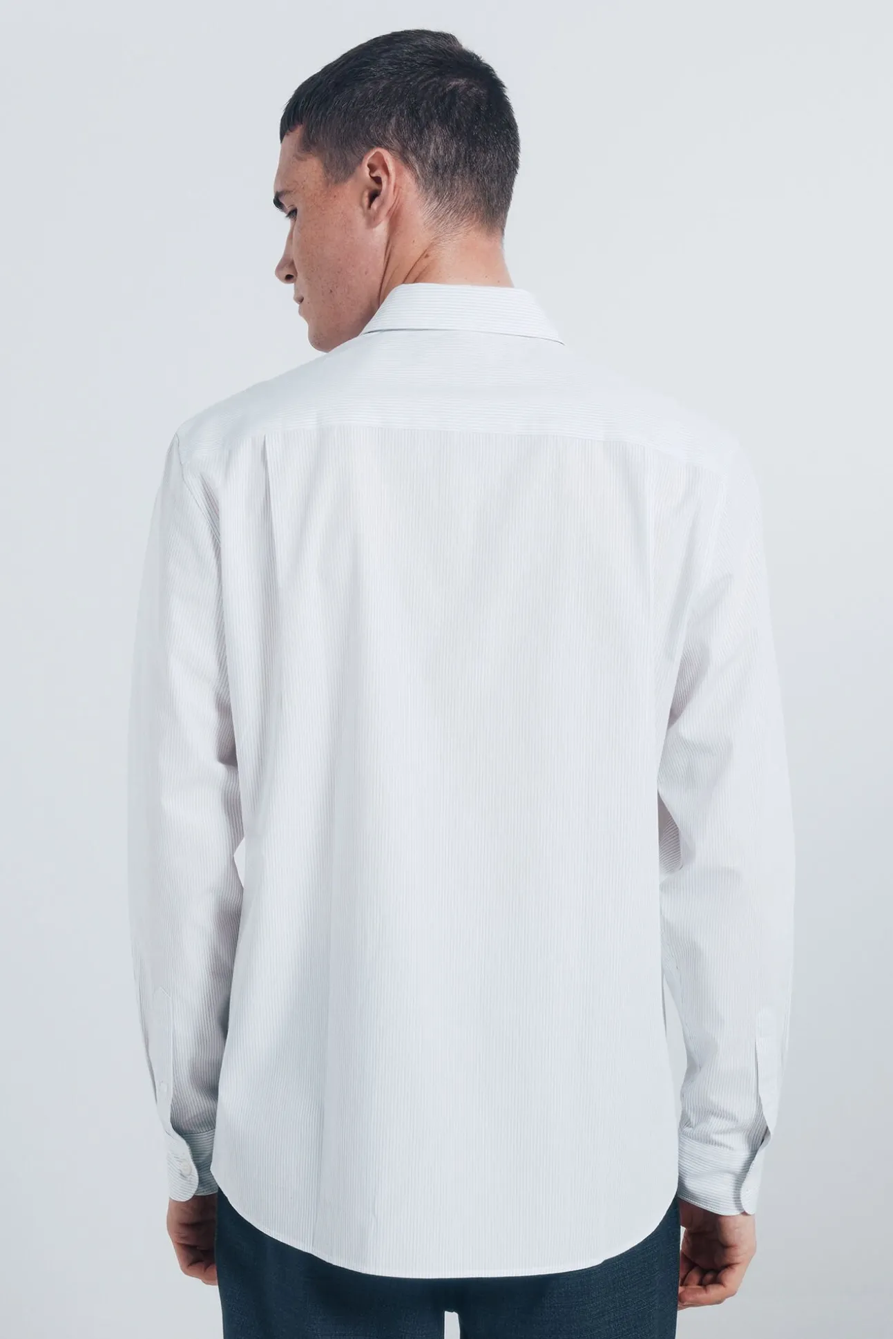 T-shirt popelina riscas