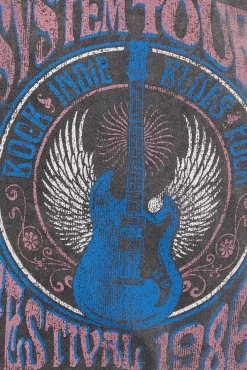 T-shirt posicional de guitarra