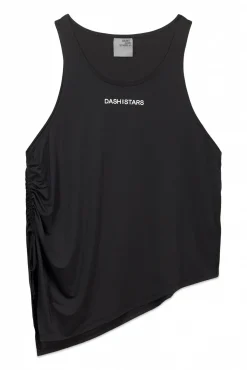 T-shirt preto assimétrico halter