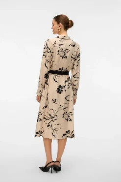 Vestido camisa esvoaçante