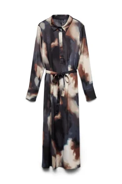 Vestido camisa midi