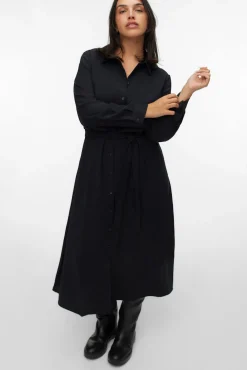 Vestido camisa midi plus size