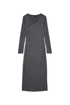 vestido canelado 7/8