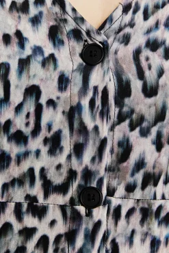 Vestido com estampa animal