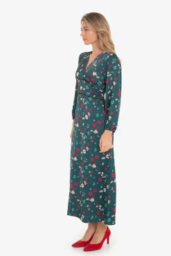 Vestido com estampado asiática