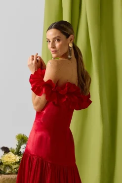 Vestido com folho da coleção Event