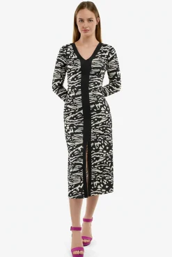 Vestido com malha
