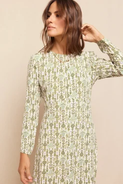 Vestido comprido estampado